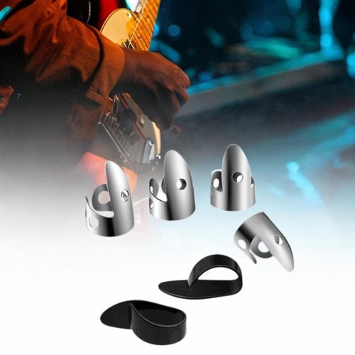 Metal guitar finger picks - finger,