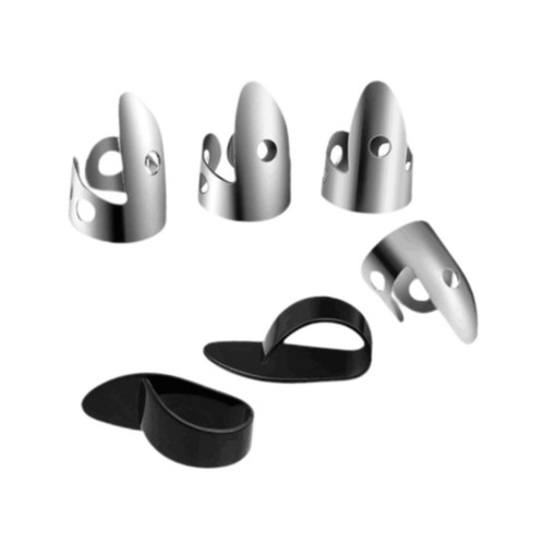 Metal finger picks set with - picks,