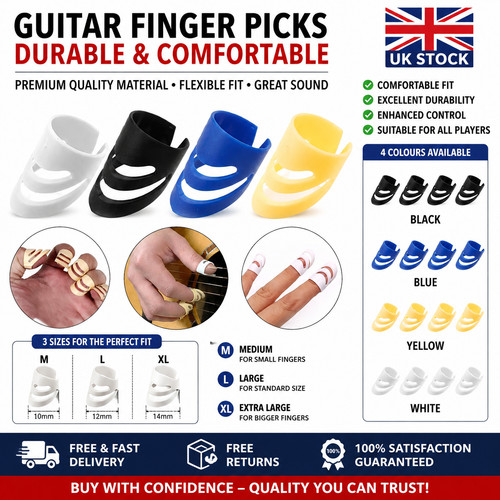 4pcs finger picks guitar - 4pcs,