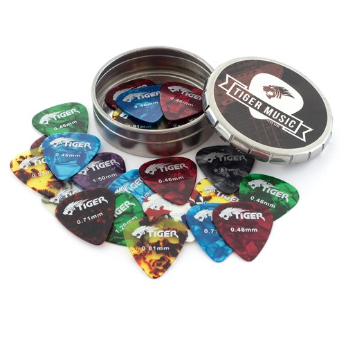 Tiger celluloid guitar picks - guitar,