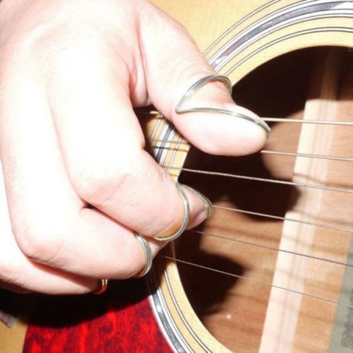 Pcs guitar finger picks - 4,