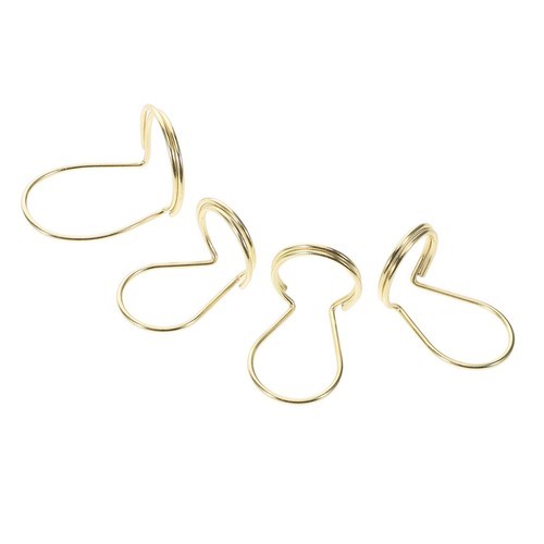 Golden metal finger picks - metal,